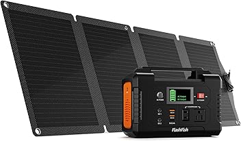 FlashFish ポータブル電源とソーラーパネルセット FlashFish ポータブル電源とソーラーパネルセット FlashFish